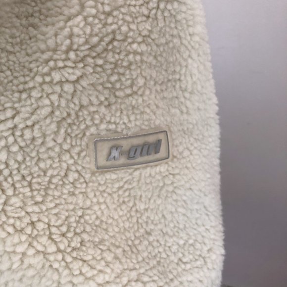 NWT X Girl Japan Outdoor Boa Fleece retro 90s oversized sherpa jacket - Picture 6 of 8
